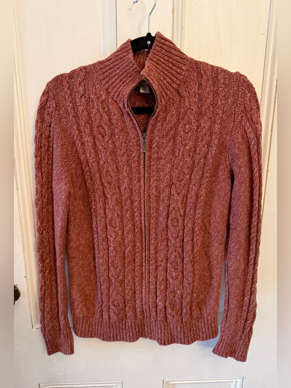L.L. Bean Women's Double L Cable Sweater, Zip Cardigan Women's Small